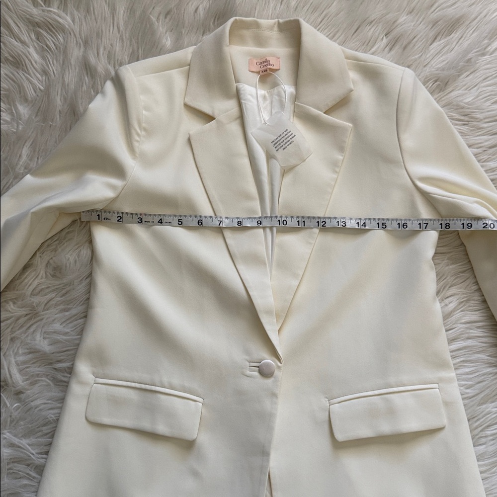 Camila Coelho "Arielle" Ivory Blazer Size XXS - Picture 12 of 13